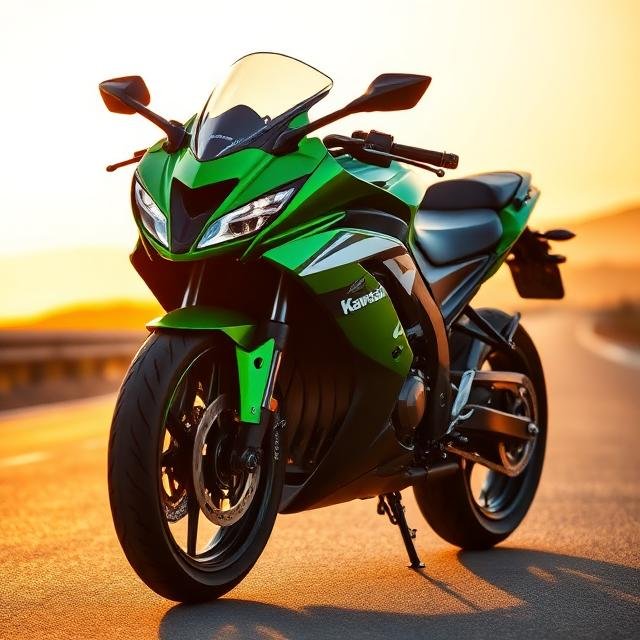 “Kawasaki Ninja 500 sports bike comparison image”